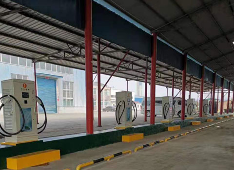 中國虎工新能源充電站120KW雙槍直流充電樁60KW直流充電樁(圖1)