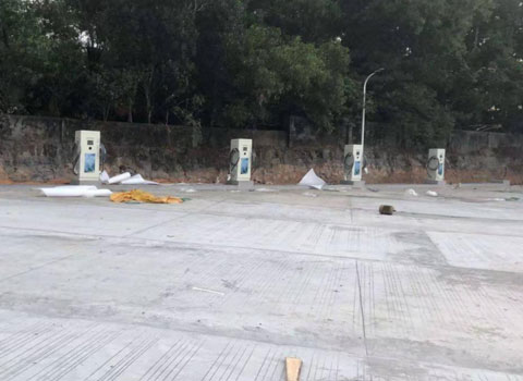 海南省定安縣辰龍客運站充電站120KW雙槍恒功率(圖1)